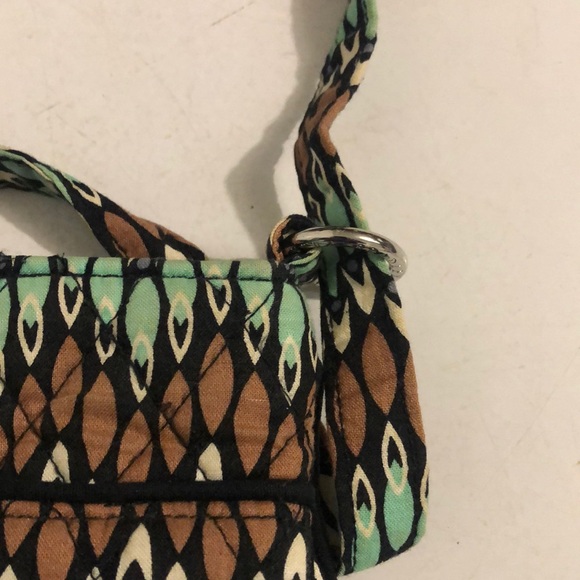 Vera Bradley brown/green bag - Picture 3 of 7